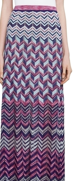 NWT BCBG Vida Marled Maxi Skirt in Magenta - Picture 1 of 12